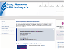 Tablet Screenshot of pfarrverein-wuerttemberg.de